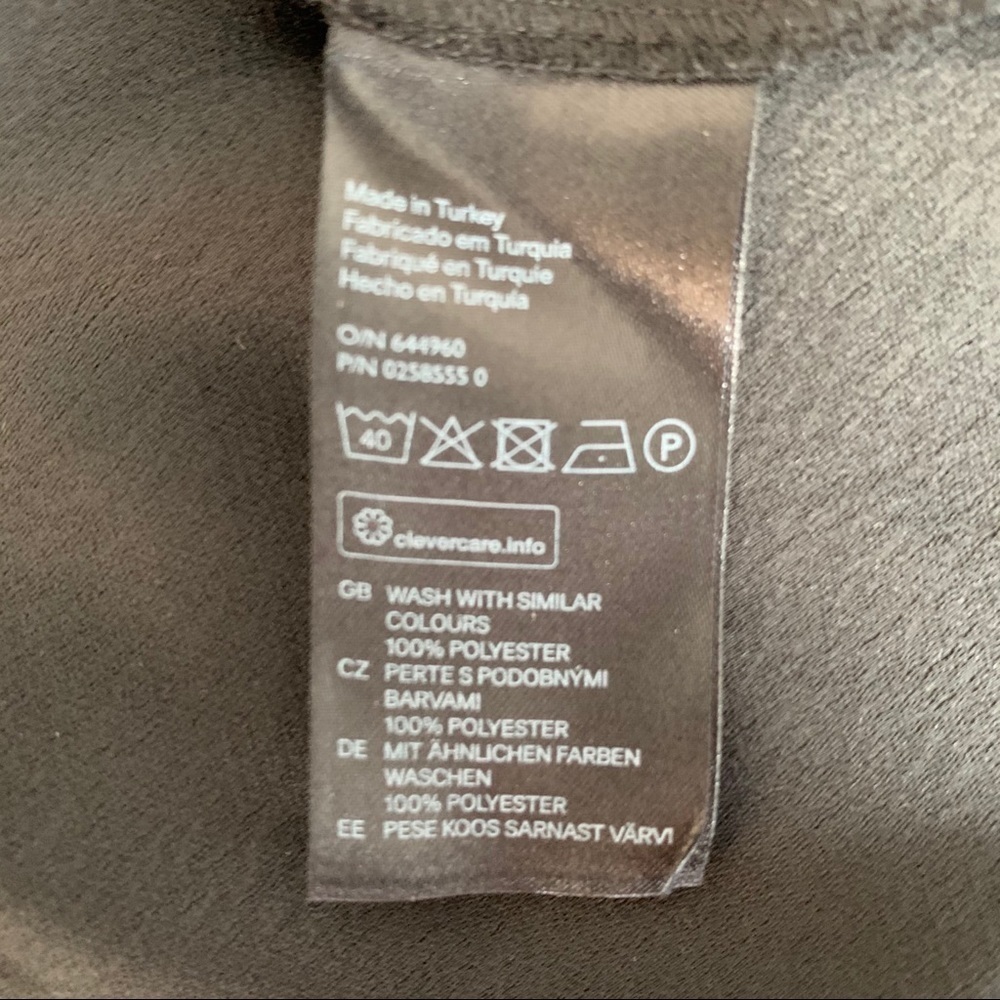 H&M High Low Top Black Size 6 - Picture 3 of 3